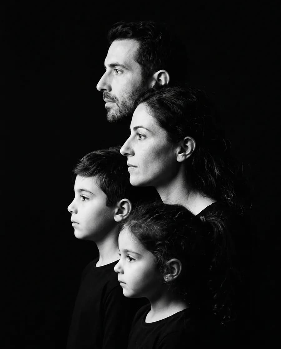 Ejemplo de obra de la sección Familia, estilo Perfiles