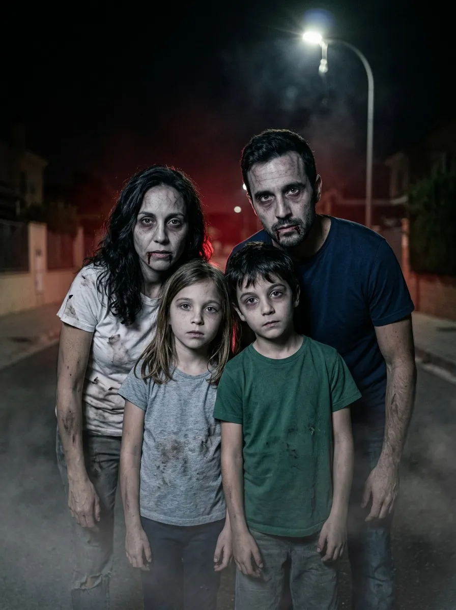 En familia: Familia zombi