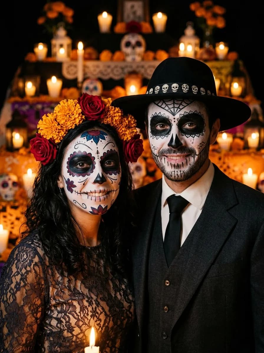 En pareja: Catrinas